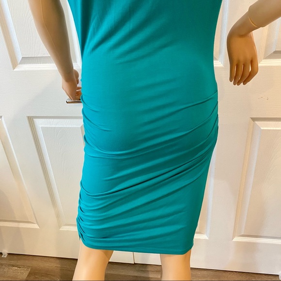 CATHERINE MALANDRINO SZ S ROUCHED SIDE TIE DRESS - Picture 9 of 11